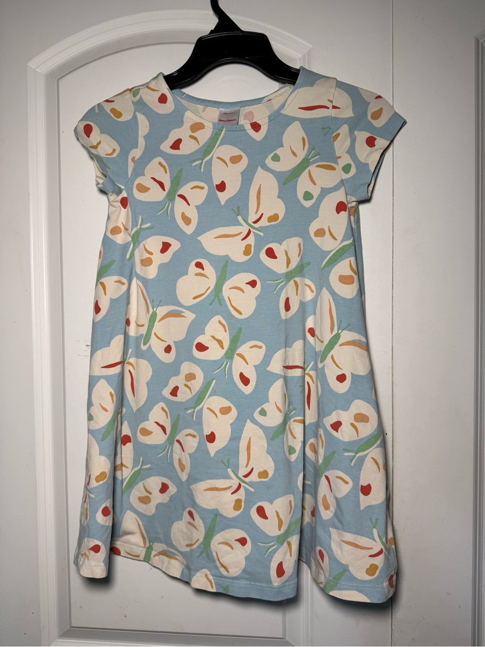 Hanna Andersson Light Blue Butterfly Swing Dress